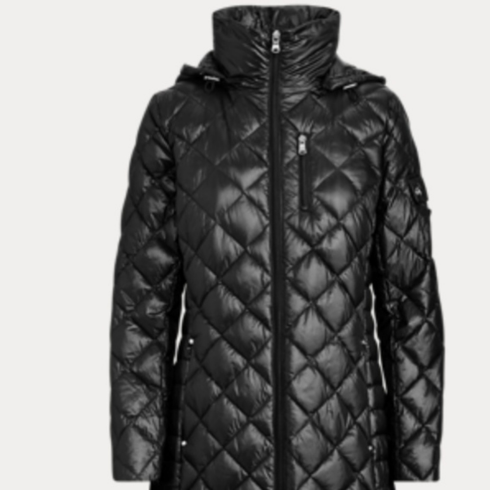 Ralph Lauren Black Quilted Puffer Down Jacket